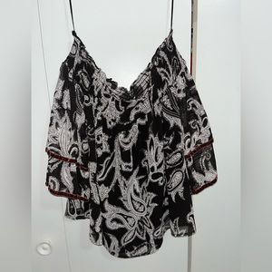 LOFT Off The Shoulder Crop Top SM